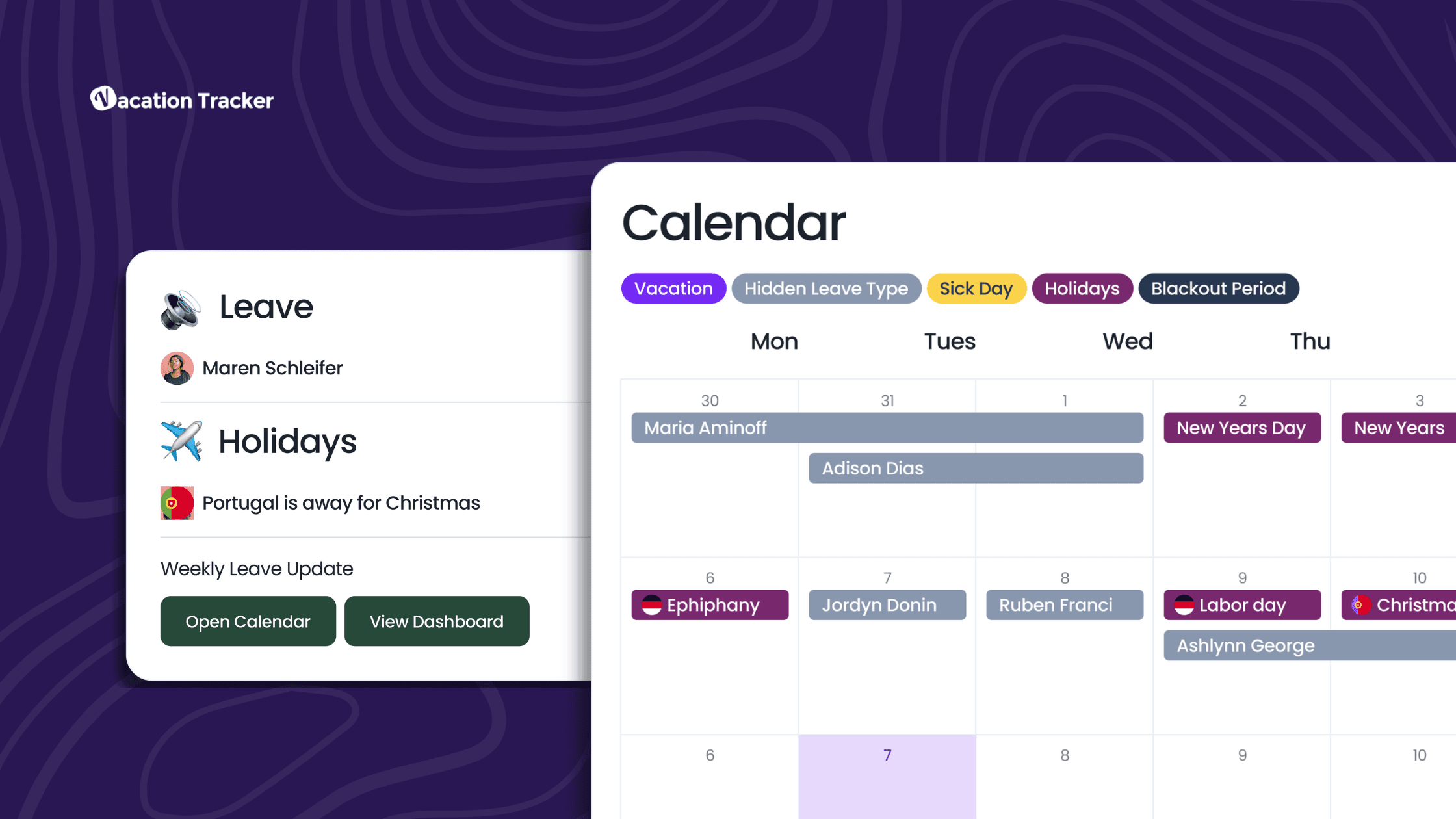 Vacation Tracker PTO Visibility