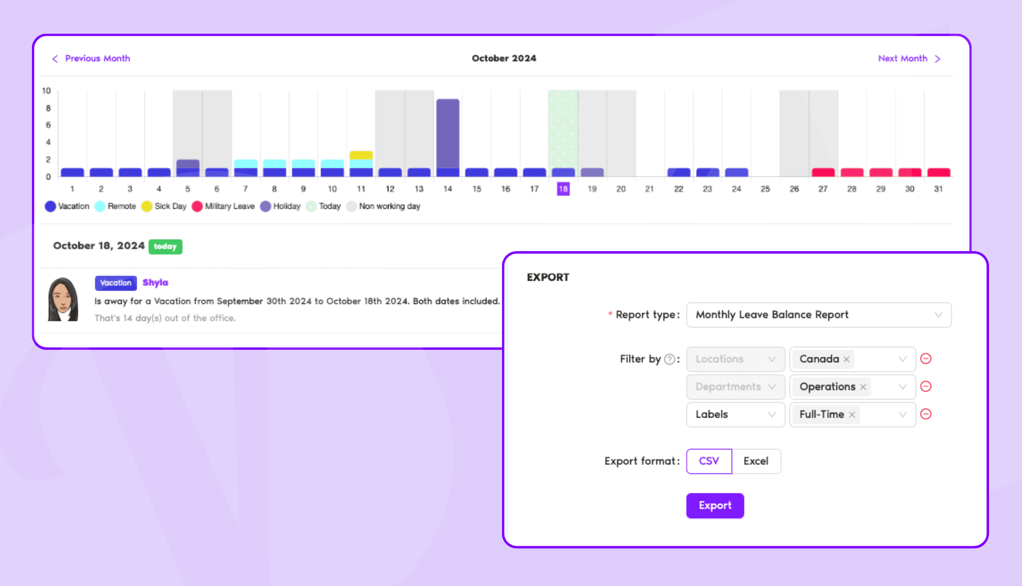 Vacation Tracker Dashboard