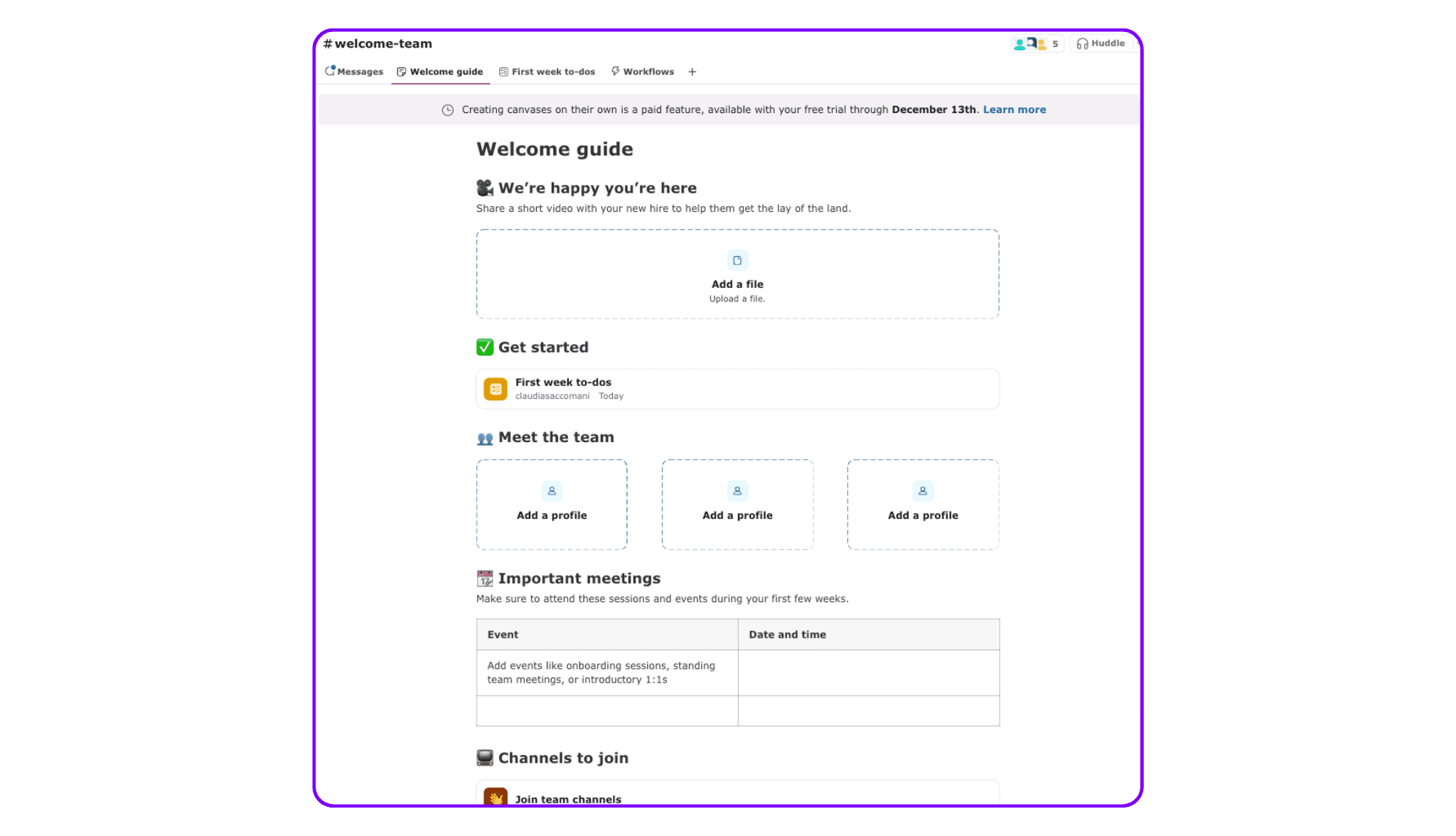 Slack New Feature