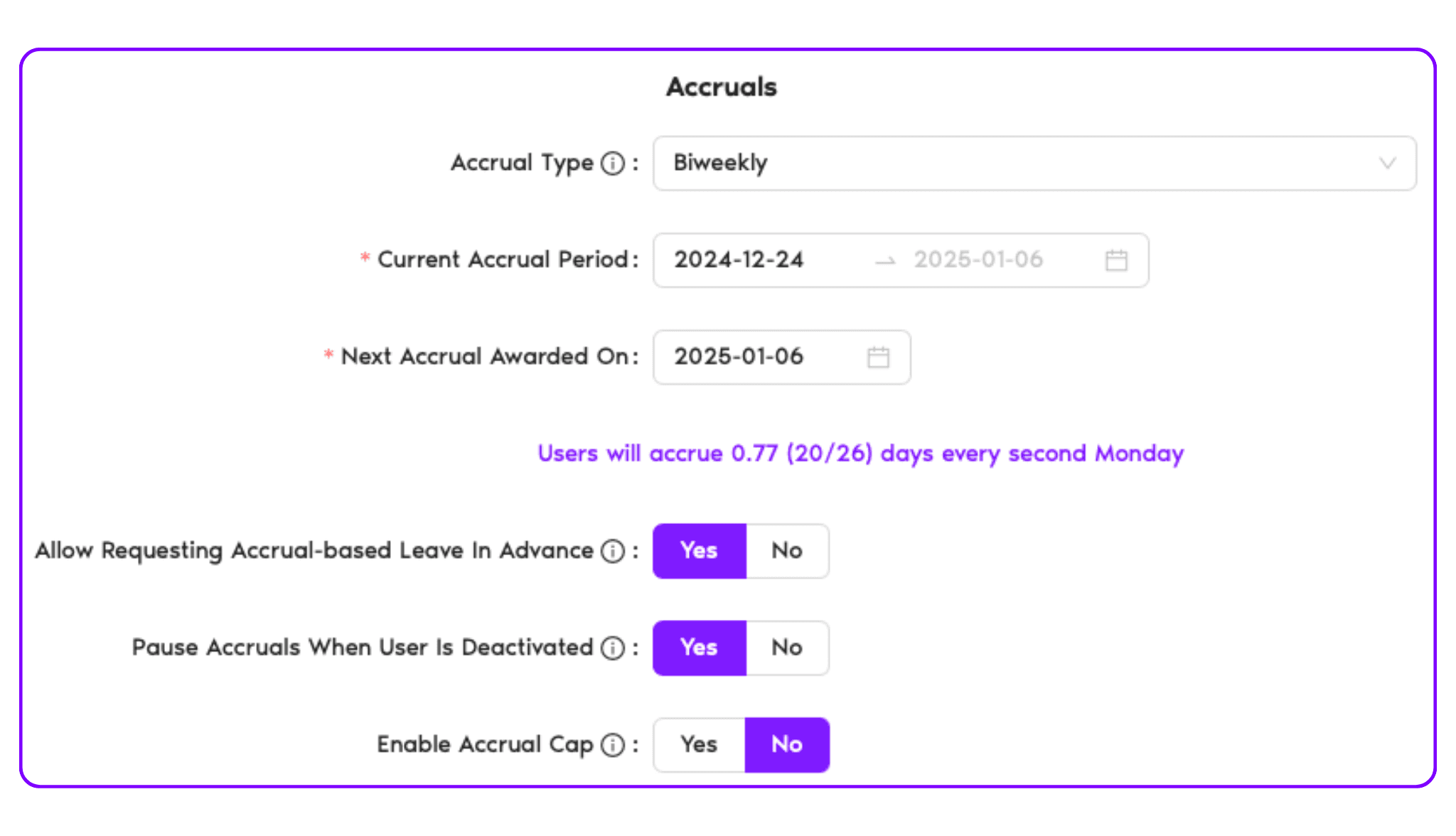 Accruals