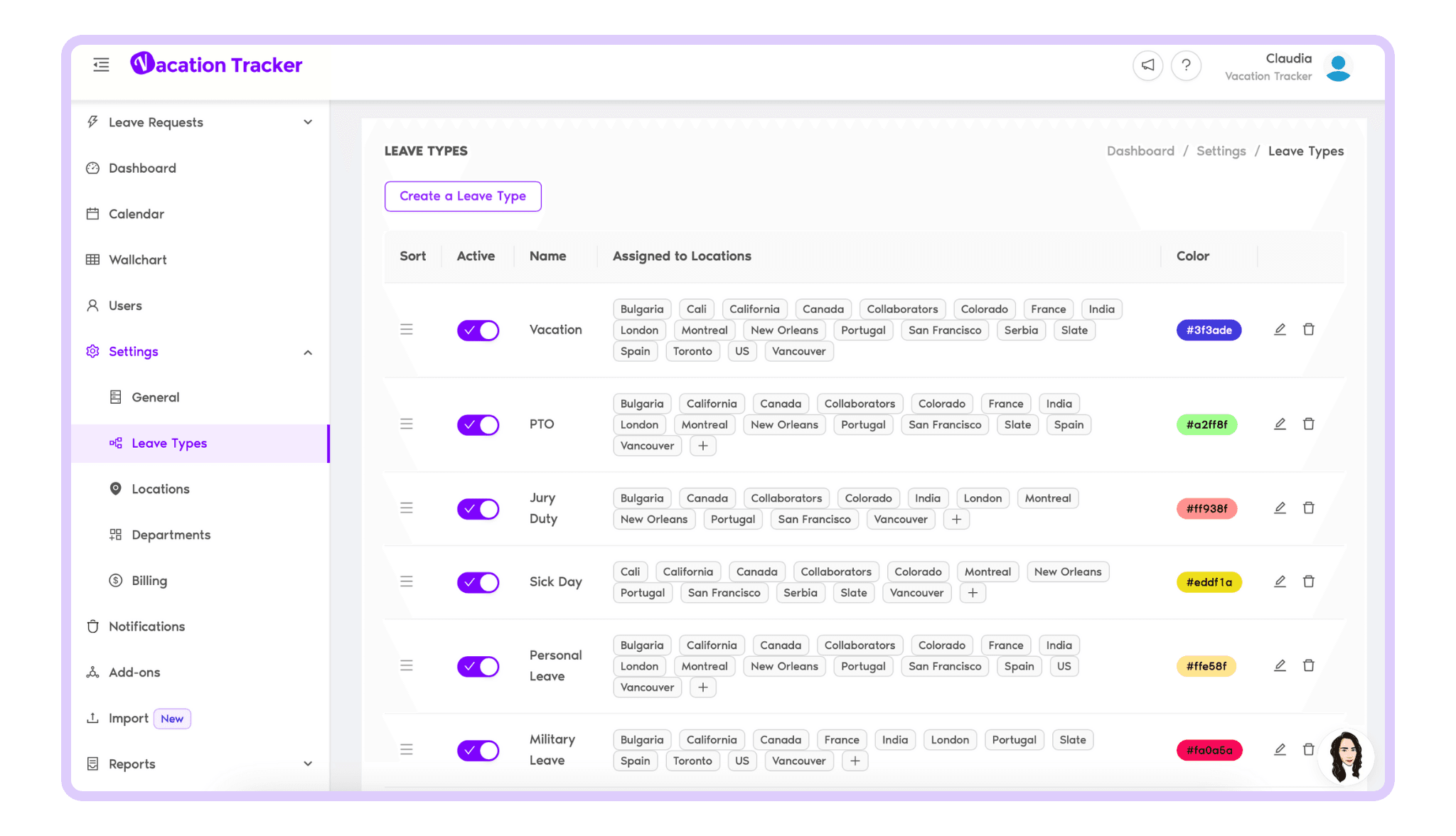 Leave Types