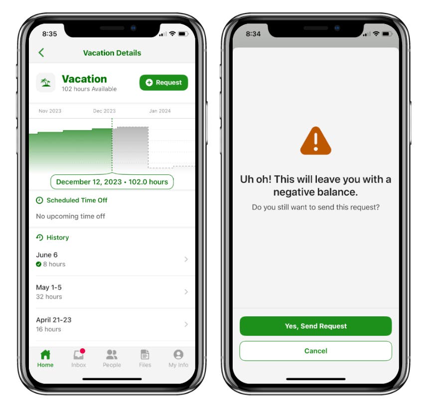 BambooHR PTO Mobile App