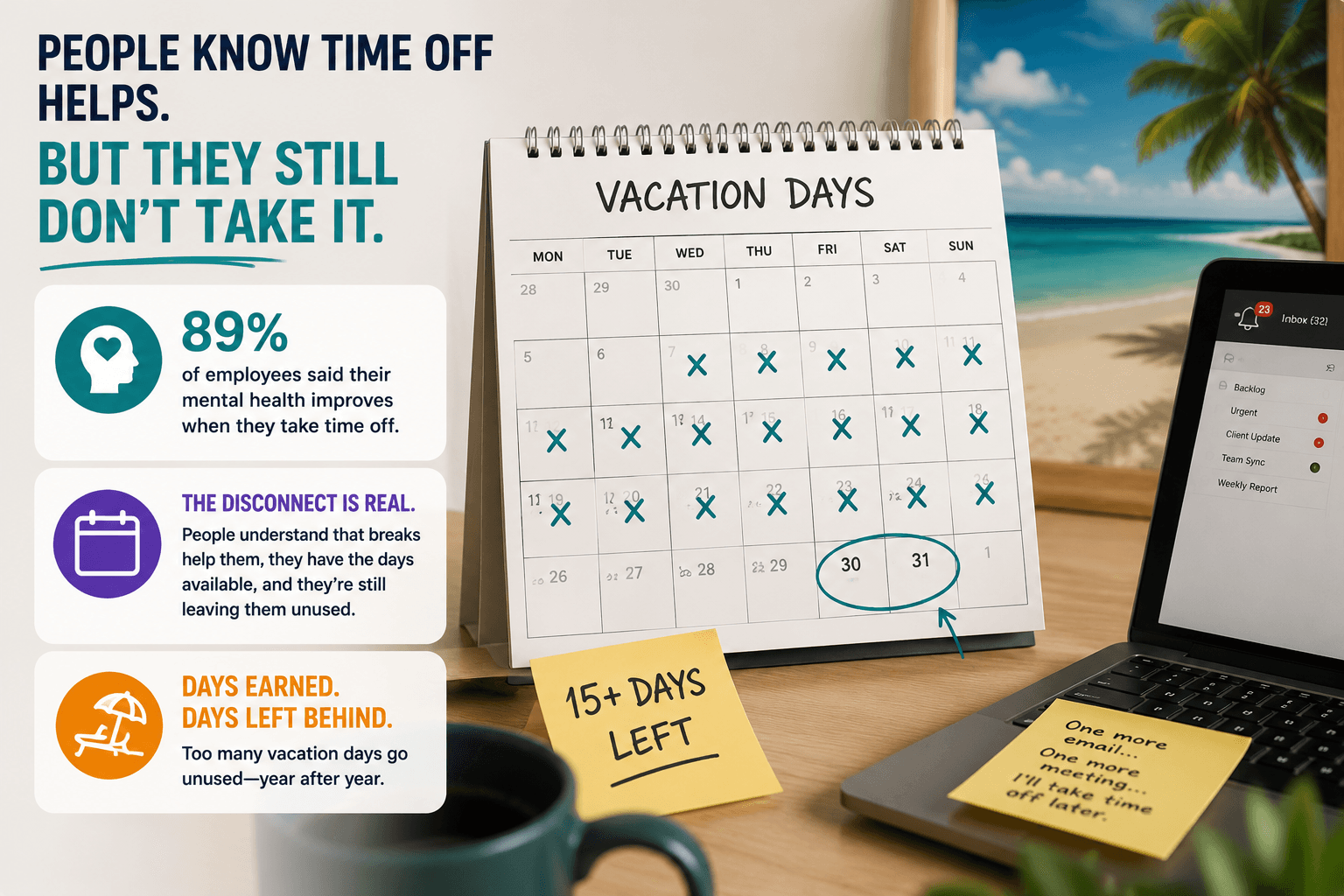 people know time off helps but wont take it image