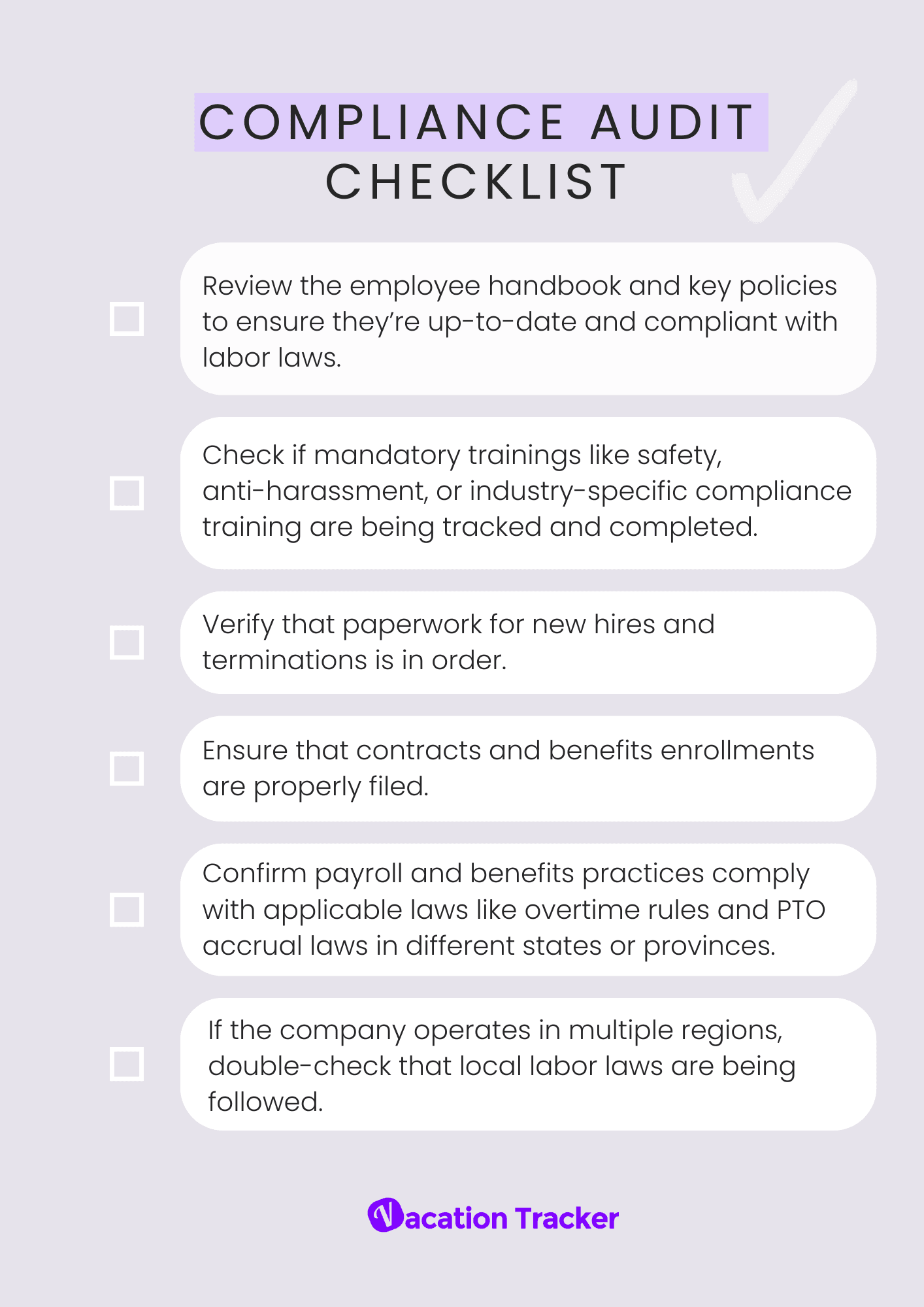 Compliance Audit Checklist
