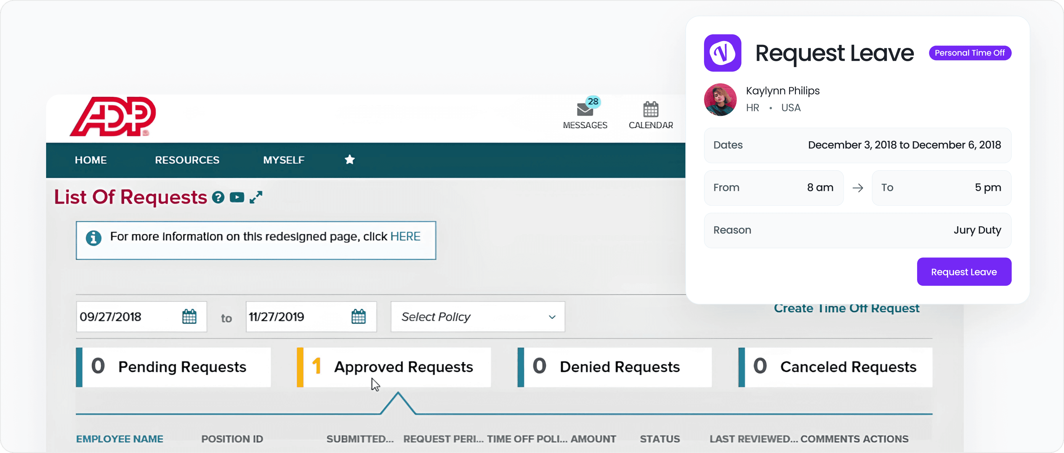 Intégrez avec ADP Workforce Now®