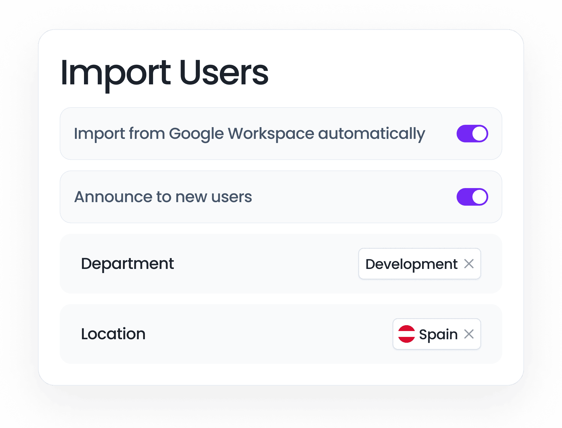 Easily import new Slack users to Vacation Tracker