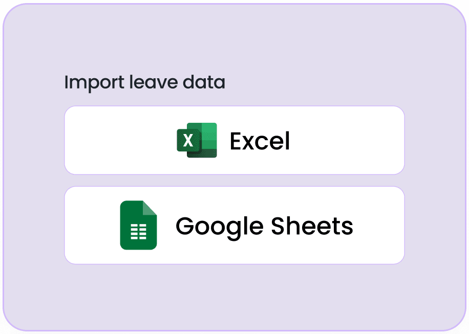 Import leave records in one-click