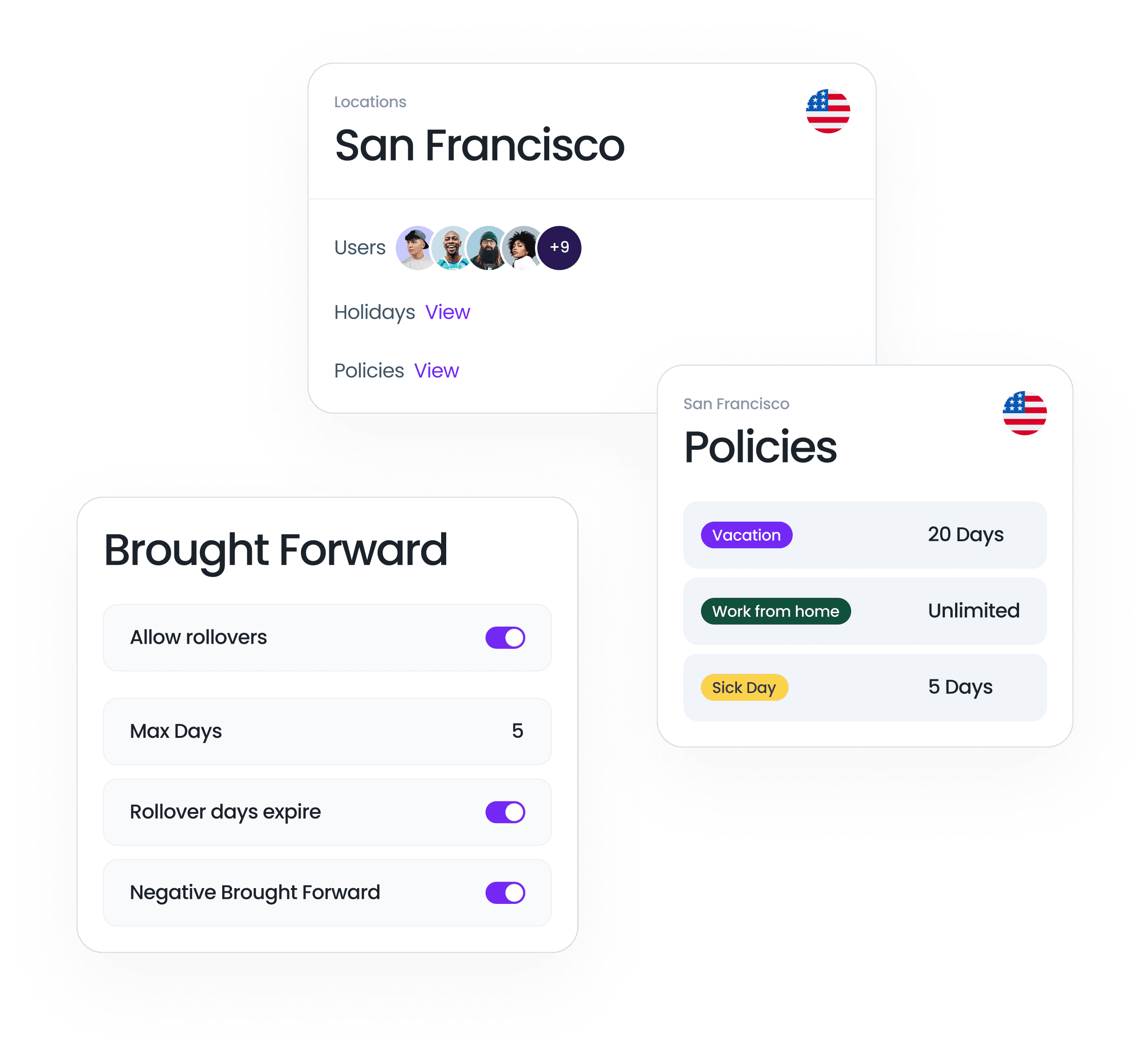 Complete customization over your team’s time off