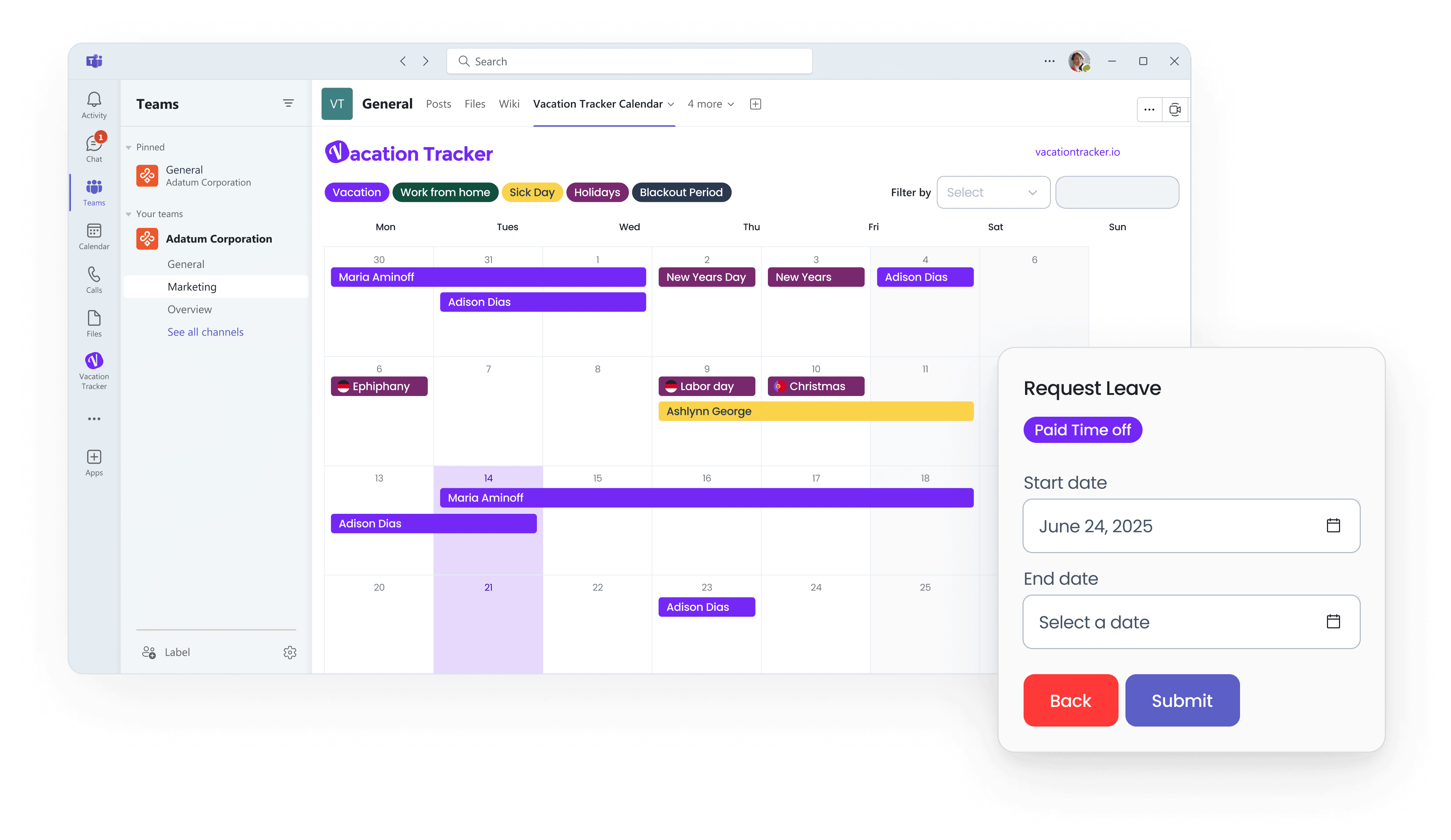 Handle Time Off Without Leaving Microsoft Teams