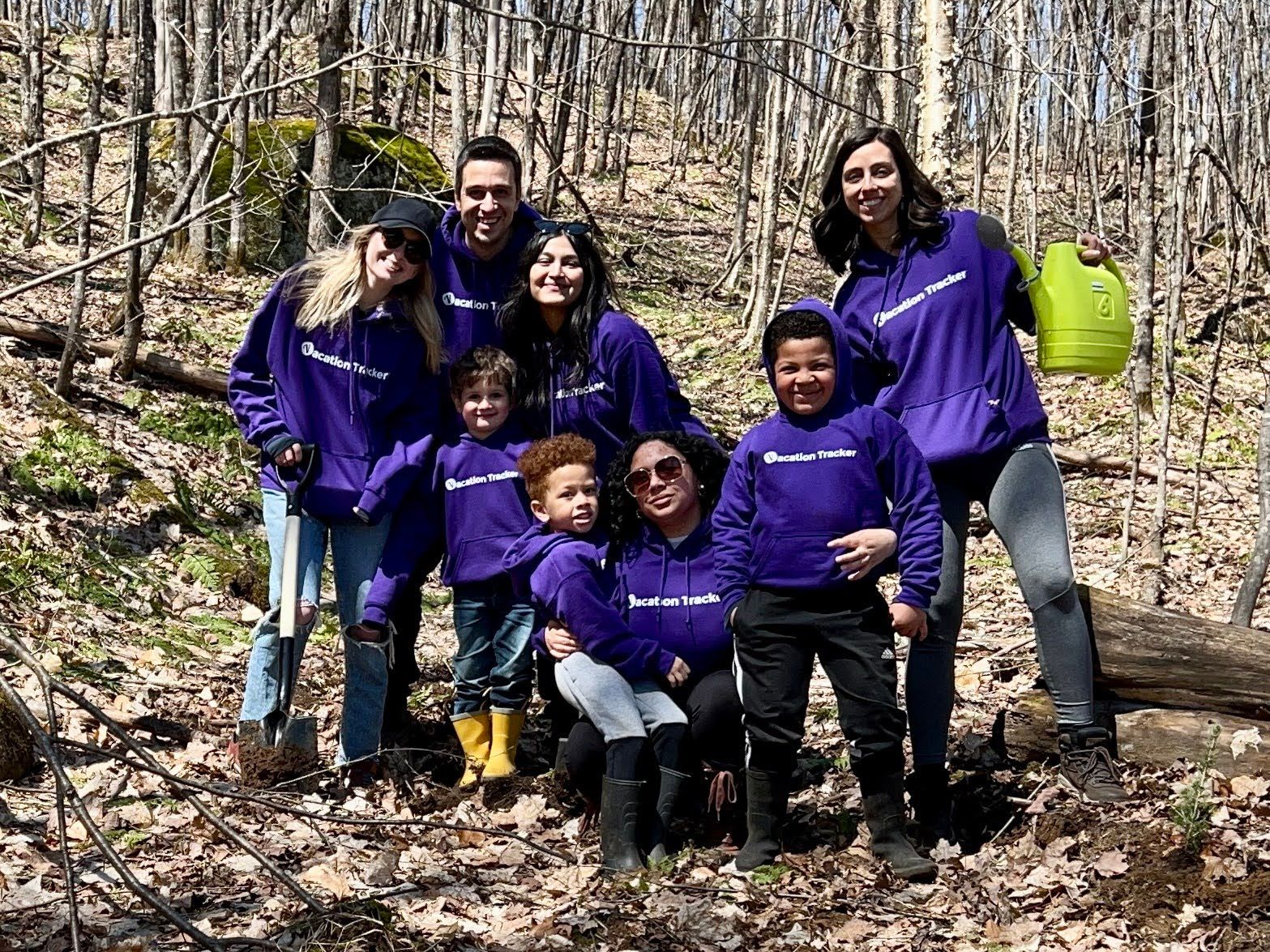 Planting trees in Canada