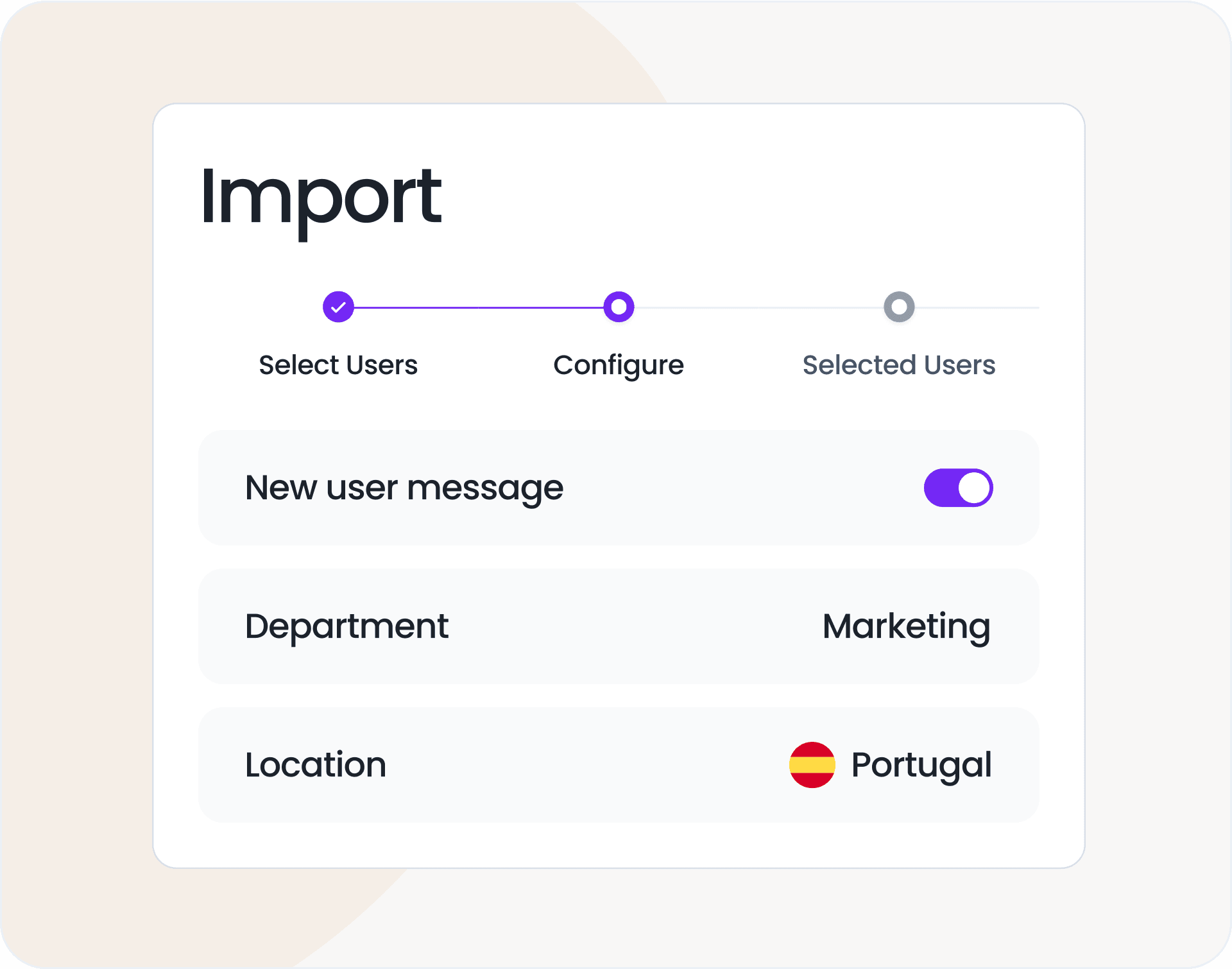 Easily Import and Set Up Users