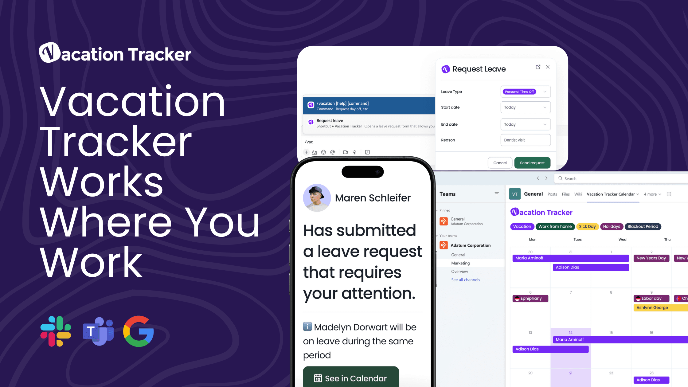 Leave Management in Vacation Tracker