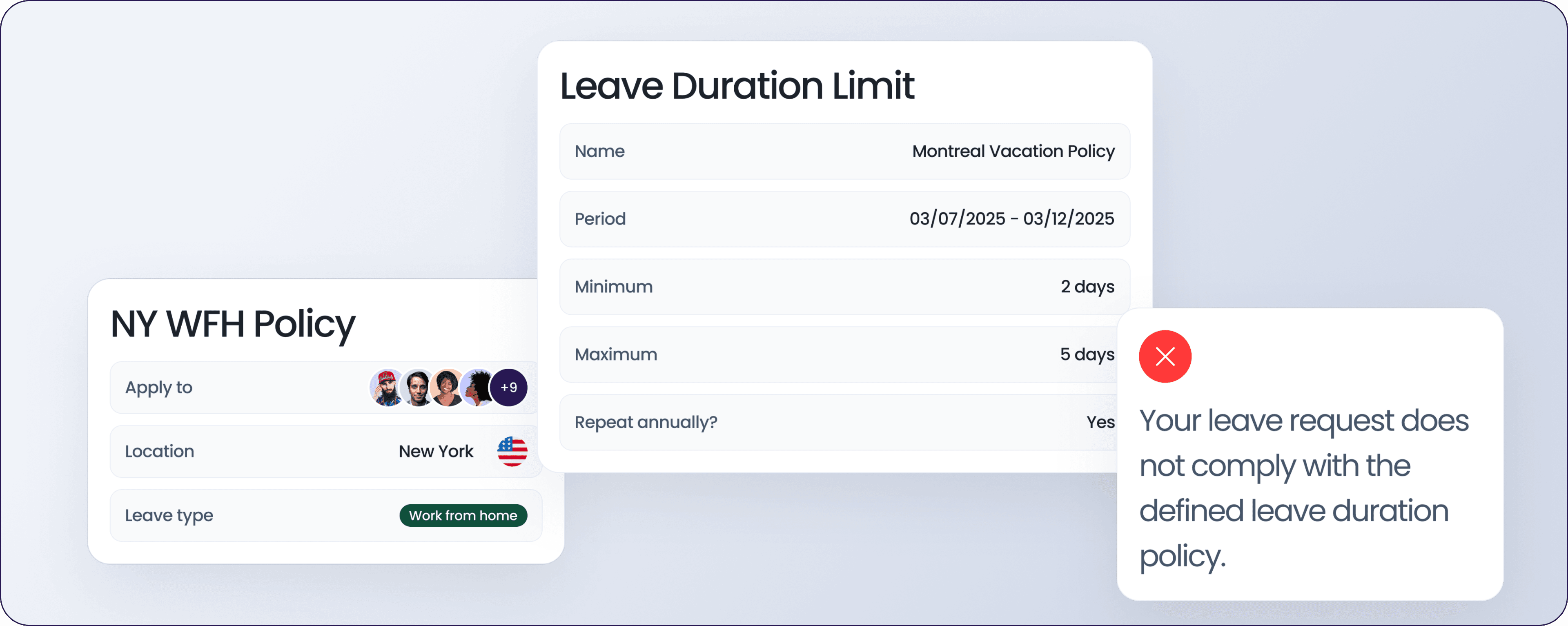 Leave Duration Limit