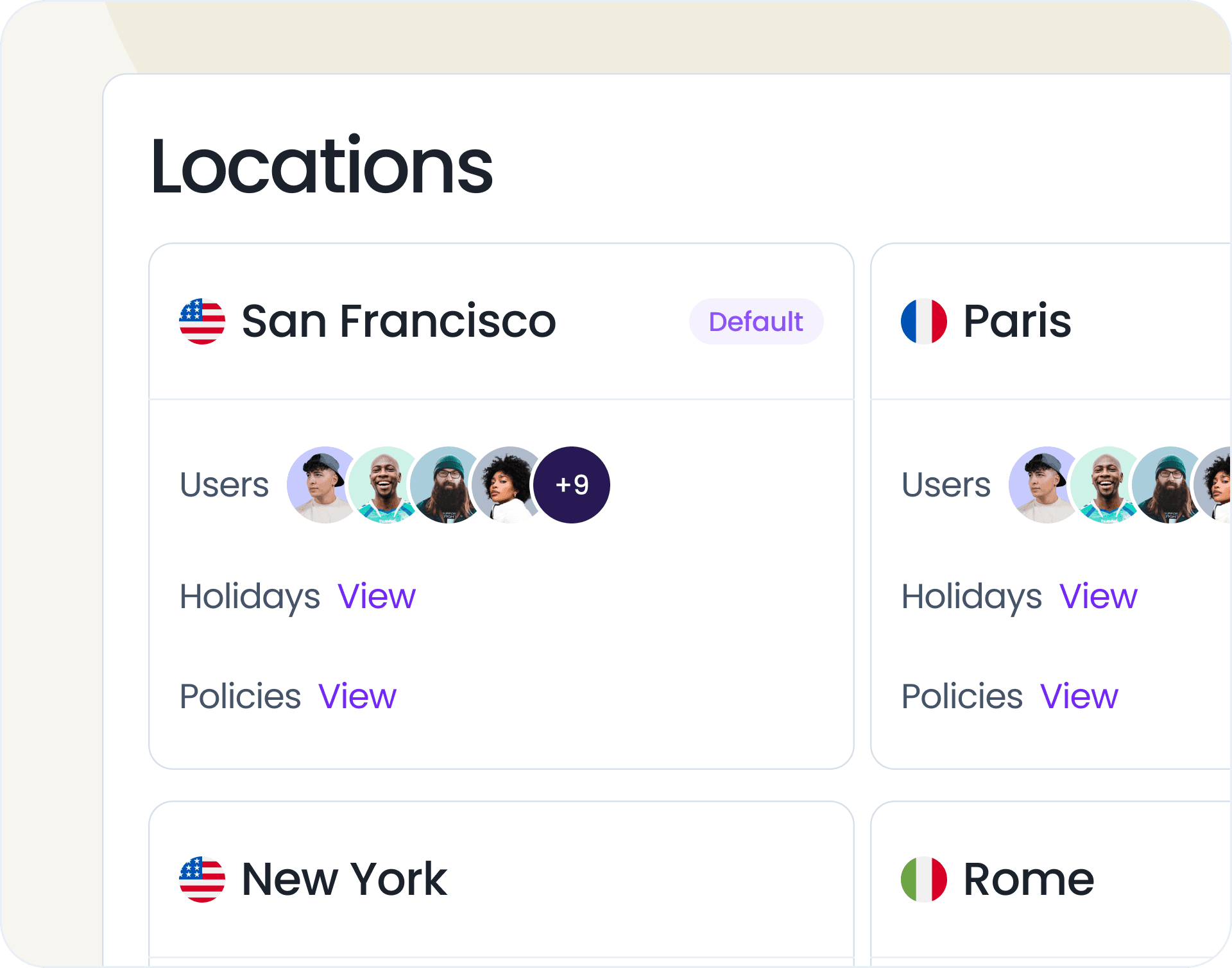 Location Configuration