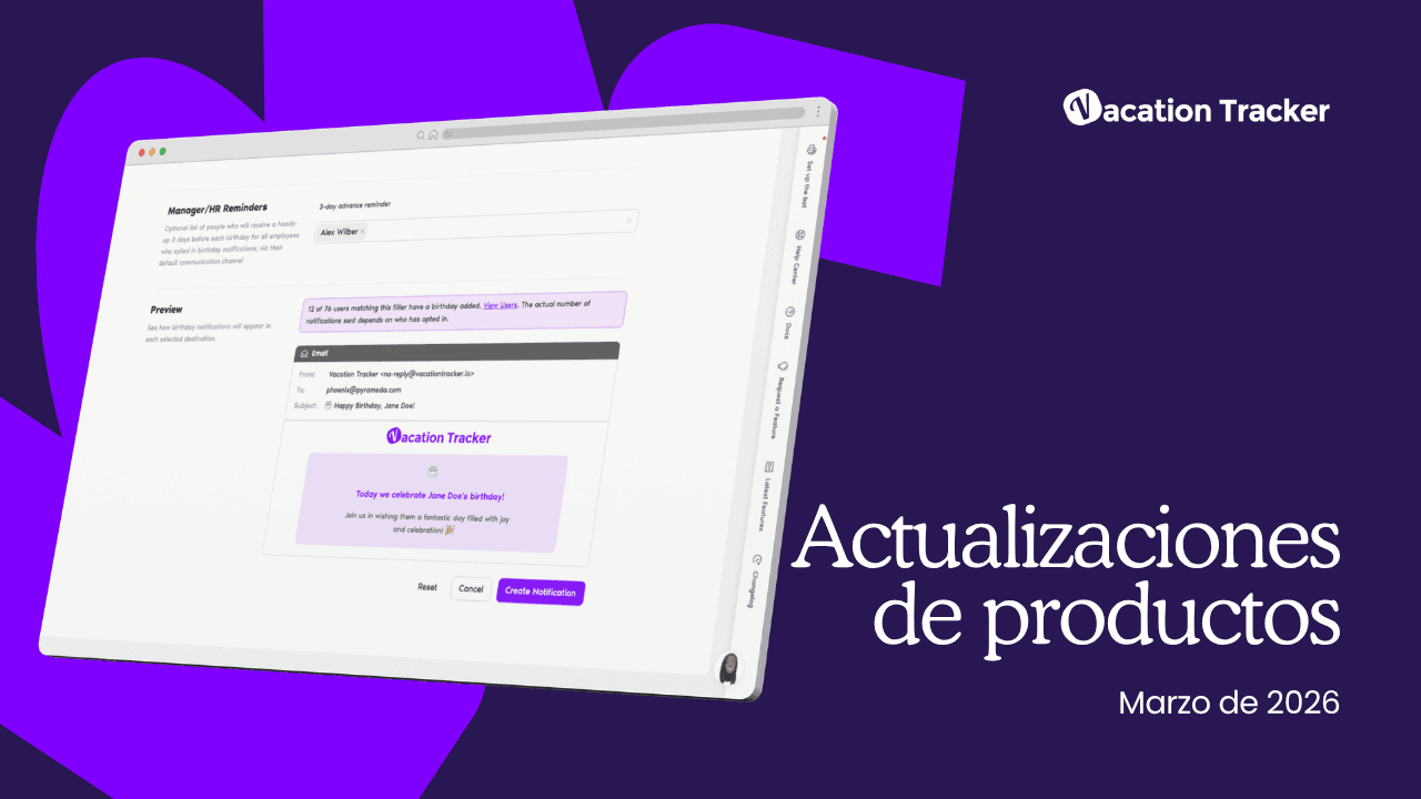 Actualizaciones de marzo de 2026: Ya están aquí las notificaciones de cumpleaños
