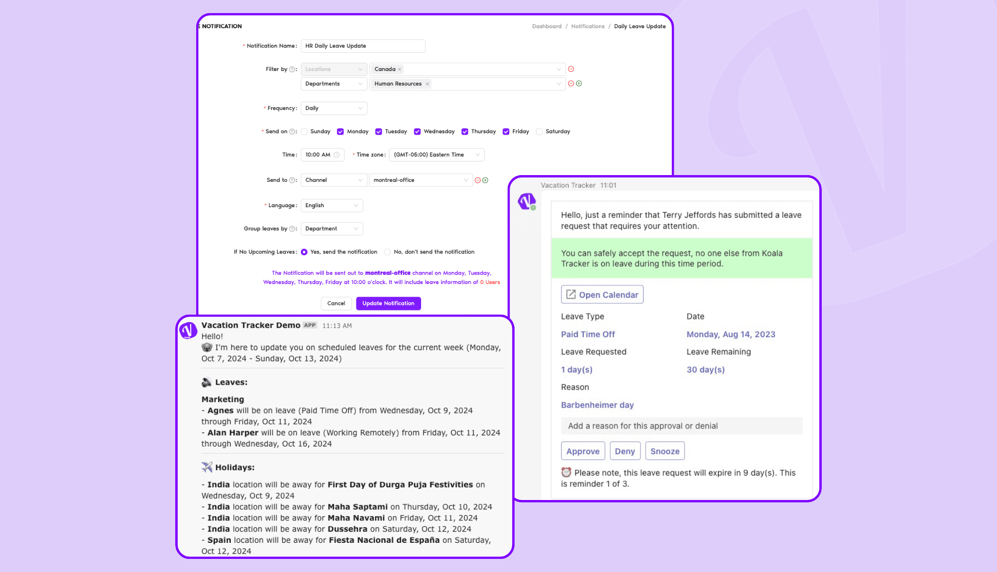 PTO Notifications