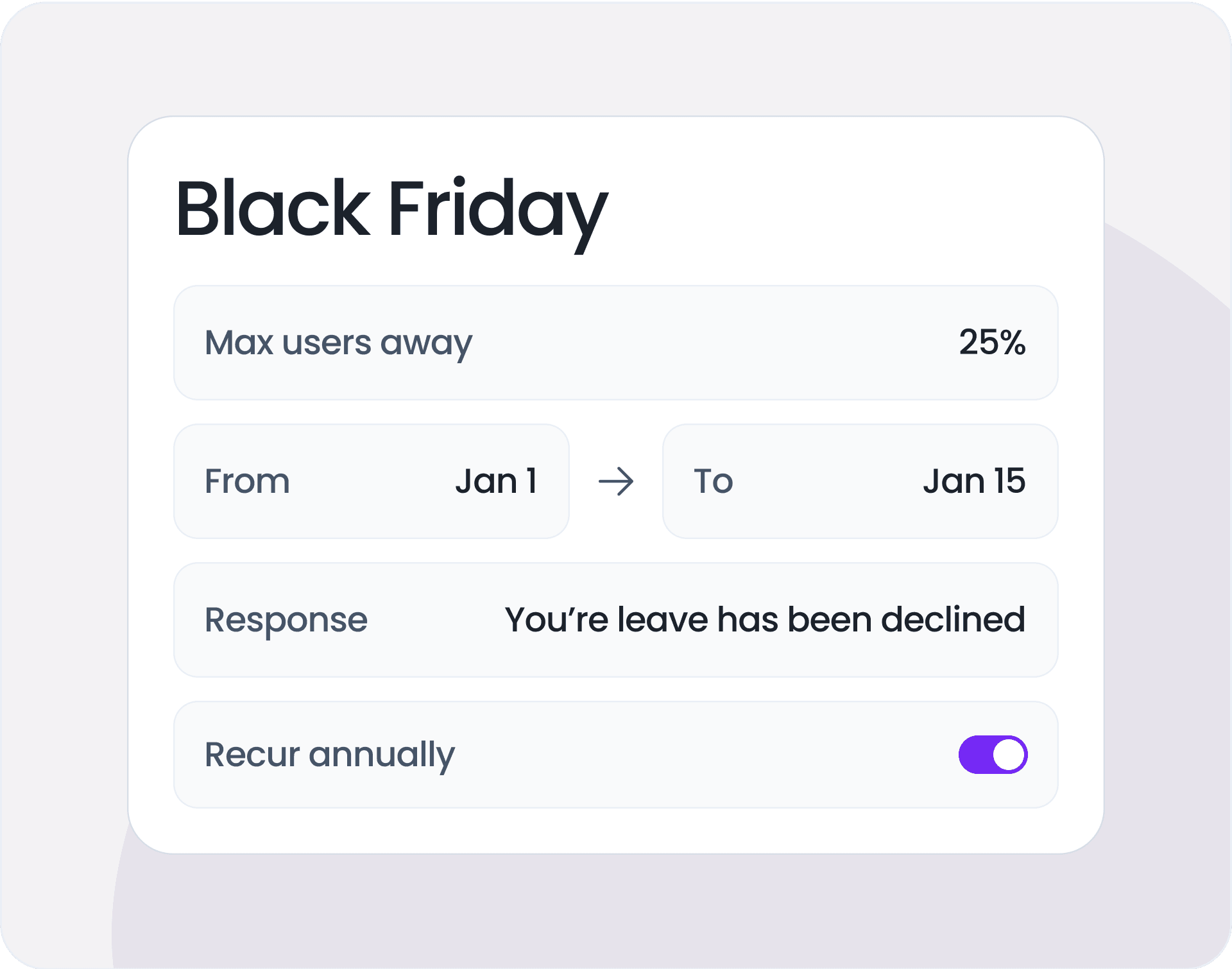 Customize Leave Limits to Fit Your Needs