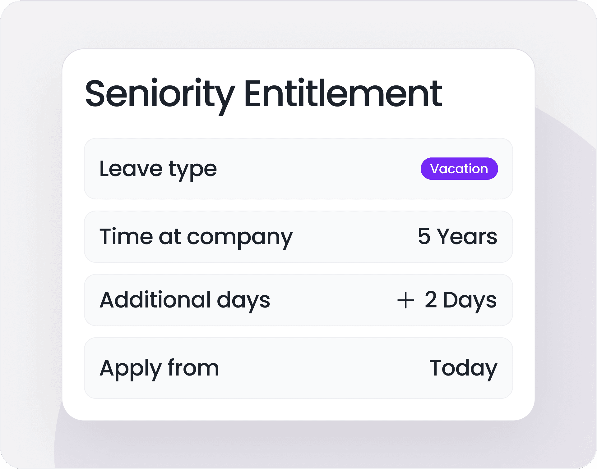 Simplify Seniority-Based Leave Tracking