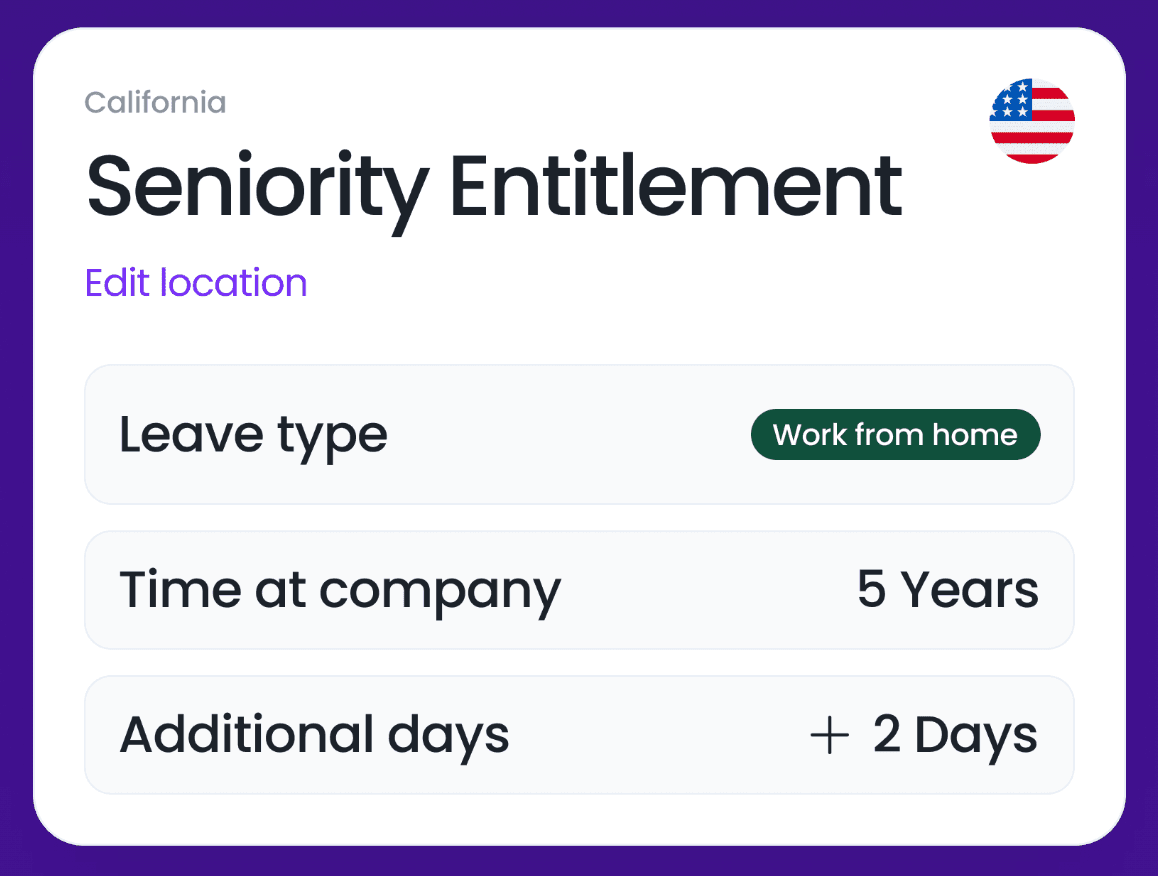 seniority based entitlement