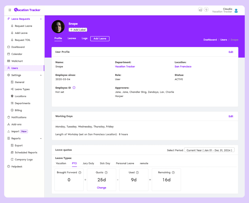 User Profile