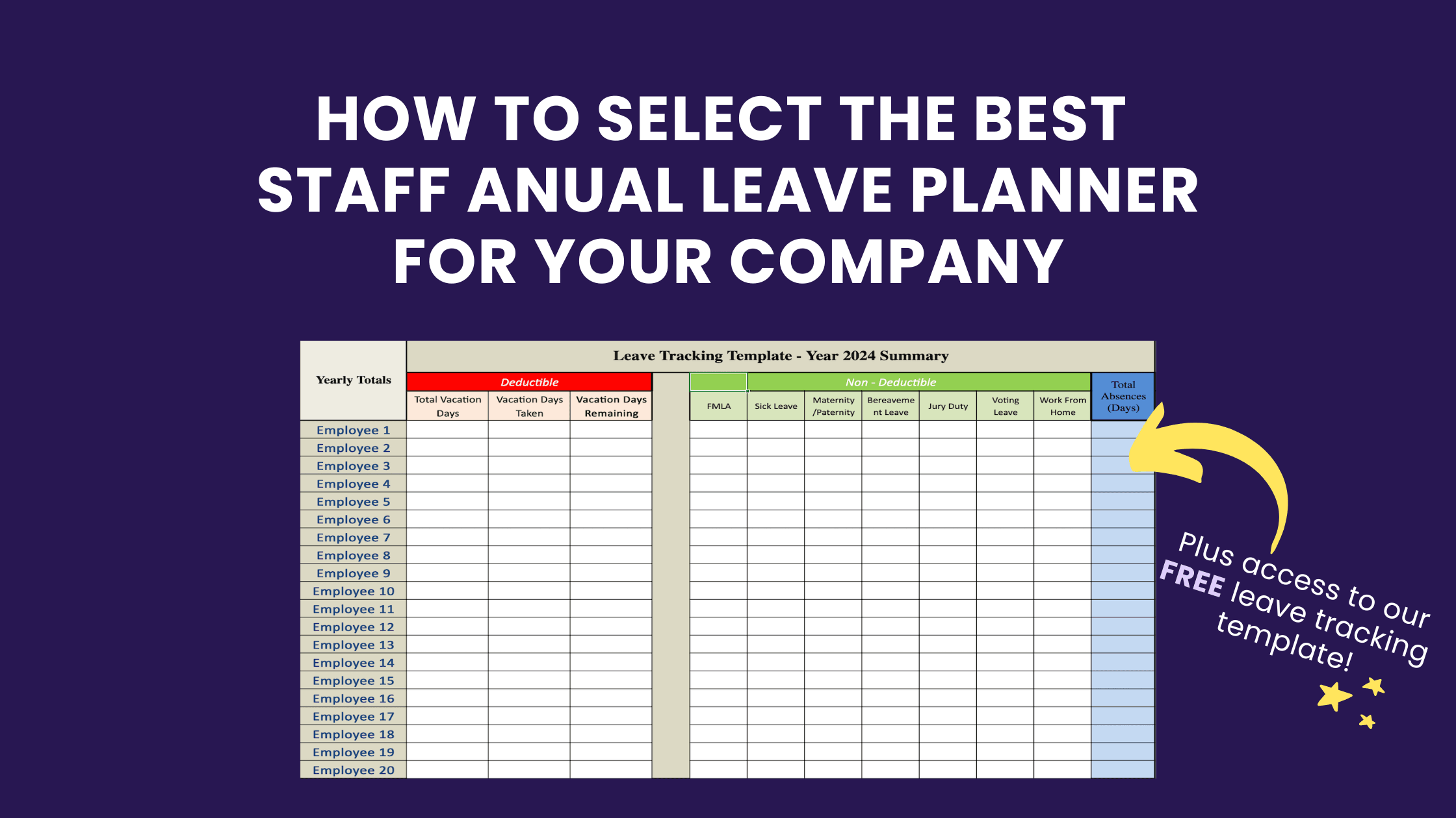 How to Select the Best Staff Annual Leave Planner for Your Company