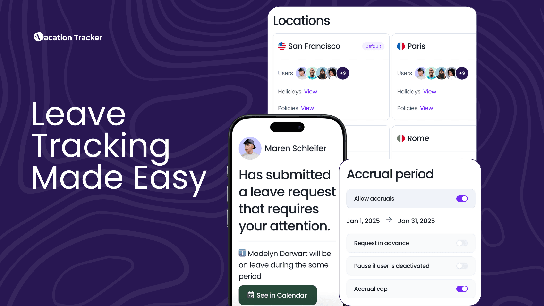 Vacation Tracker Leave Tracking