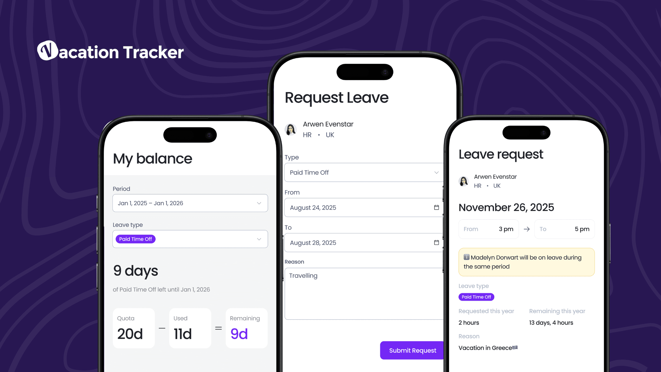 Vacation Tracker PTO Mobile App