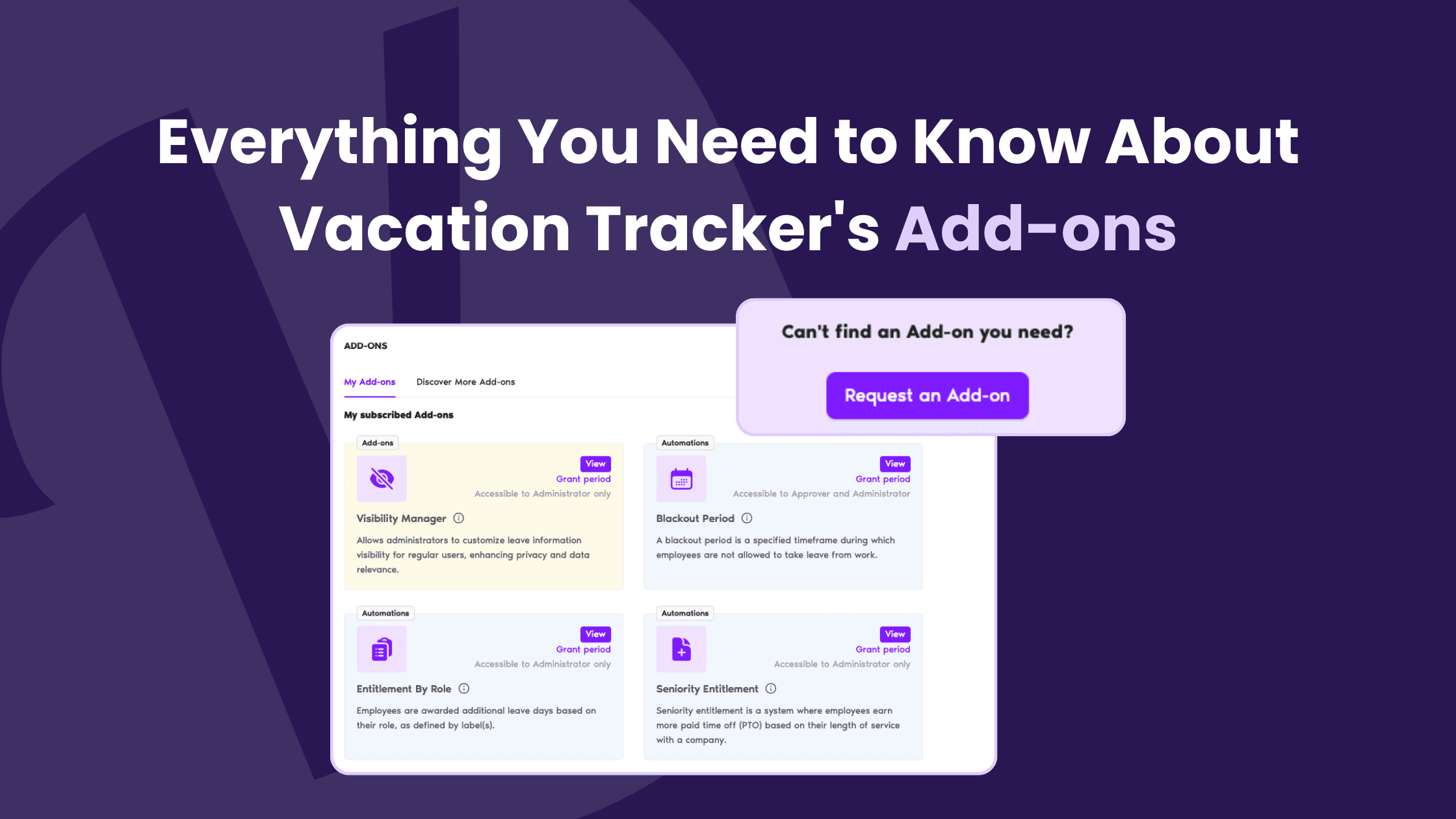 Everything You Need to Know About Vacation Tracker's Add-Ons