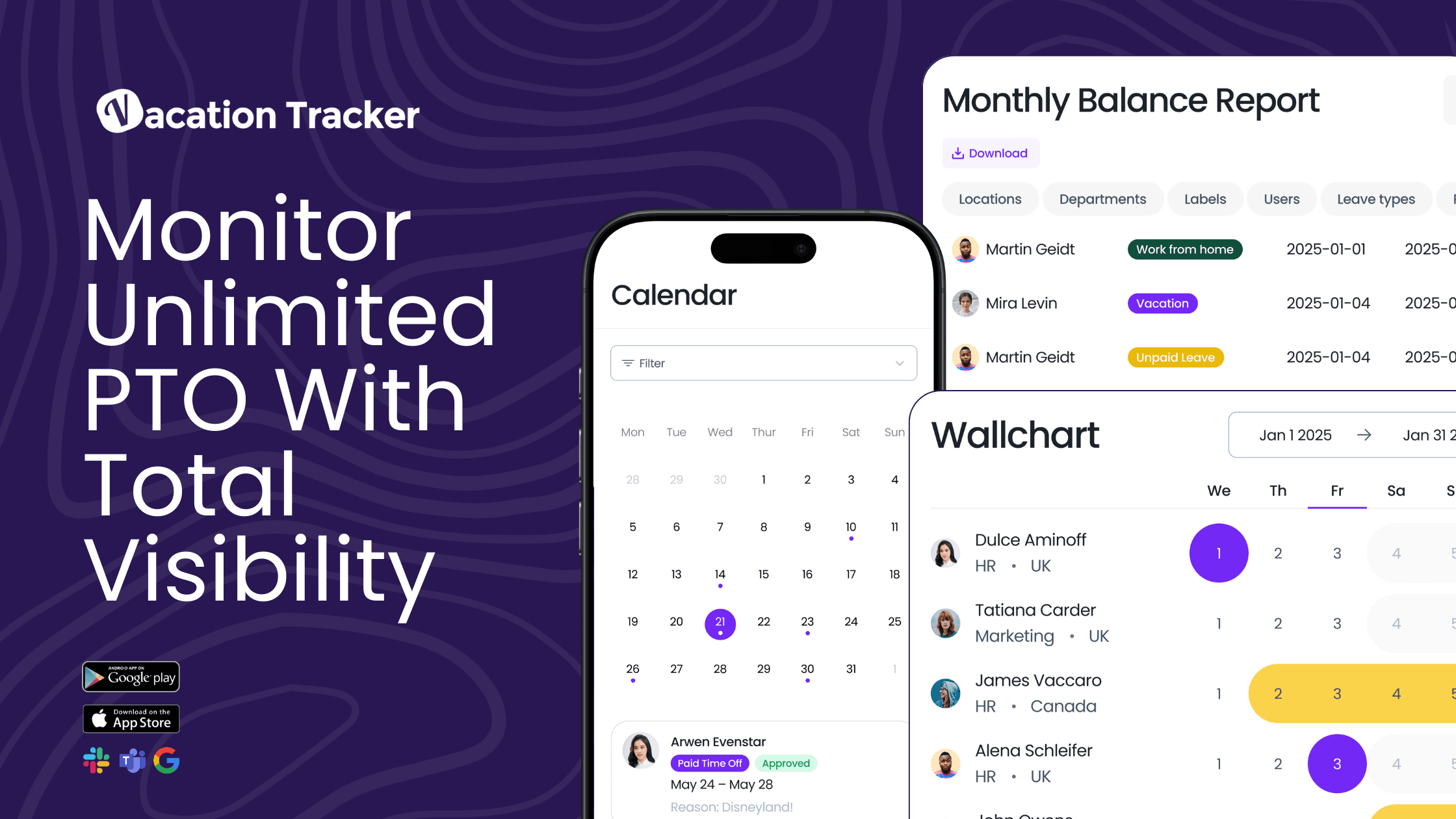 Visibility for Unlimited Paid Time Off