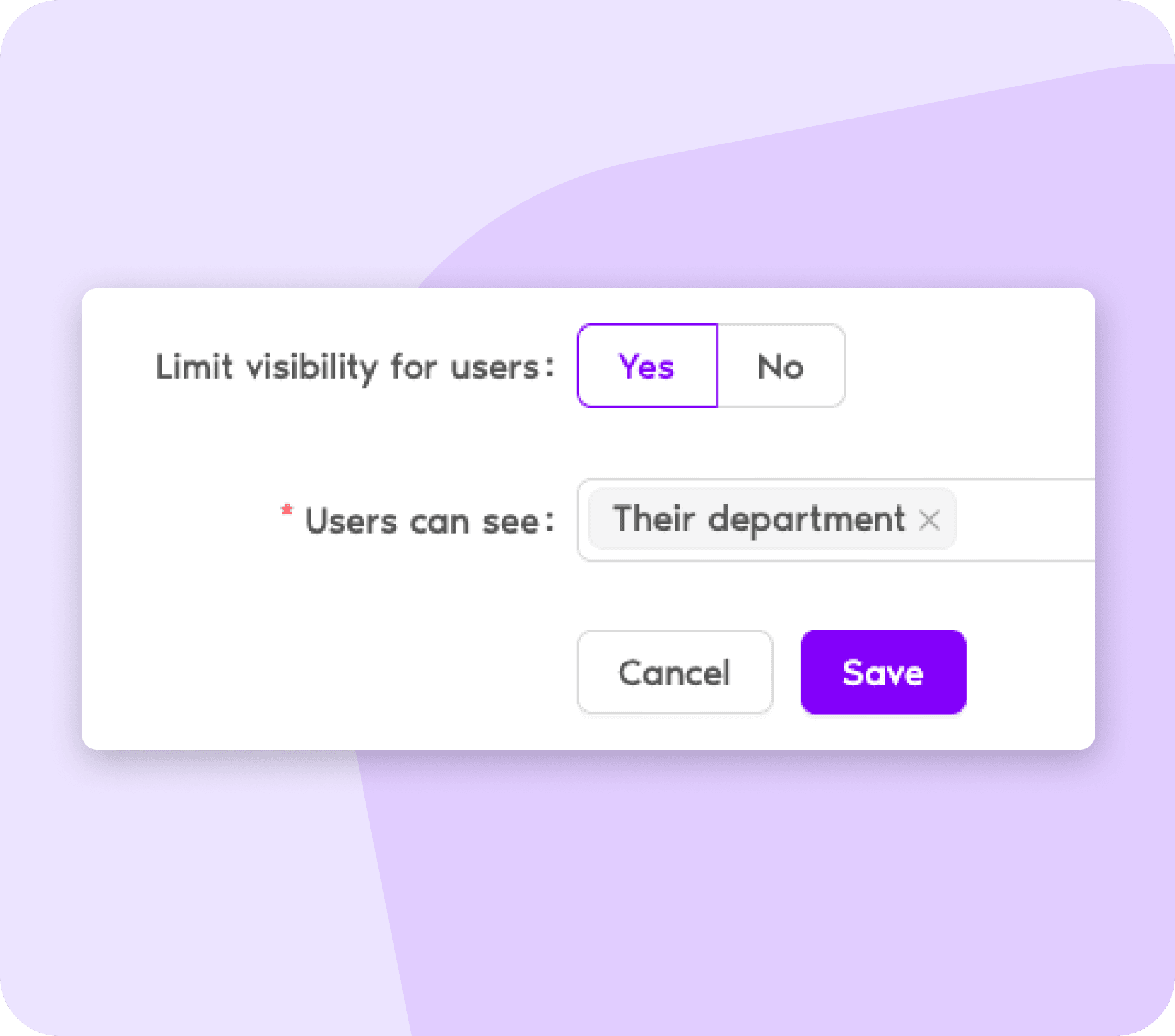 Control Visibility