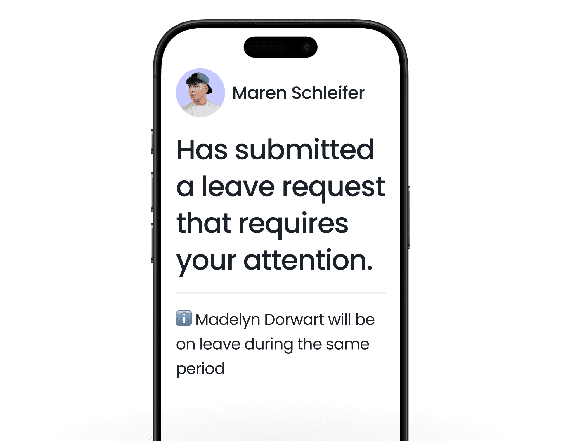 Manage your team’s PTO from your mobile