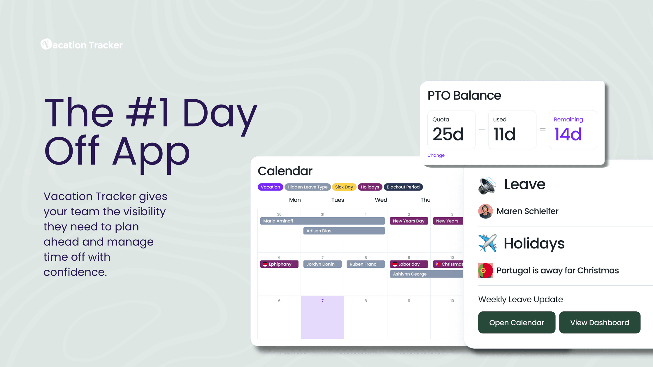 vacation tracker is the #1 day off app